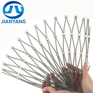 Transparansi tinggi jala tali kawat baja tahan karat dibuat sesuai pesanan untuk perlindungan keselamatan - Product Image 1