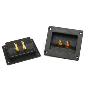 Đầy đủ tùy chỉnh OEM mẫu miễn phí ổ cắm âm thanh tốt tinh khiết đồng khối thiết bị đầu cuối hình chữ nhật âm thanh hộp nối loa ổ cắm thiết bị đầu cuối - Product Image 2