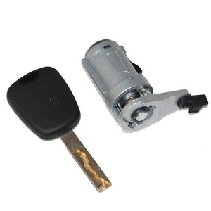 Pour <span class=keywords><strong>Peugeot</strong></span> Nouvelle 307, barillet de serrure de porte avant gauche de haute qualité, cylindre de serrure de voiture <span class=keywords><strong>antivol</strong></span> avec clé - Product Image 1