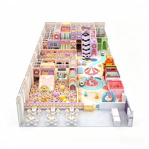 Aire de jeux intérieure commerciale à 2 étages, château gonflable, toboggan, piscine à balles avec espace de repos, centre de jeux pour enfants en centre commercial, OEM ODM - Product Image 2