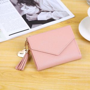 Monederos de Mujer con Borlas, Tarjetero, Cartera de Cuero PU para Mujer, Bolsa para Monedas, Billetera - Product Image 4