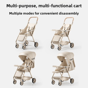 Cochecito de Bebé Ultraligero Plegable Multifuncional, Sistema de Viaje para Sentarse y Recostarse, para Bebés y Niños Pequeños - Product Image 6