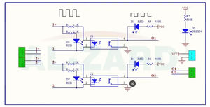 双向光耦隔离电平电压转换板1.8 <span class=keywords><strong>3</strong></span>.<span class=keywords><strong>3</strong></span> 5 12 24v DST-1R2P-N - Product Image 3