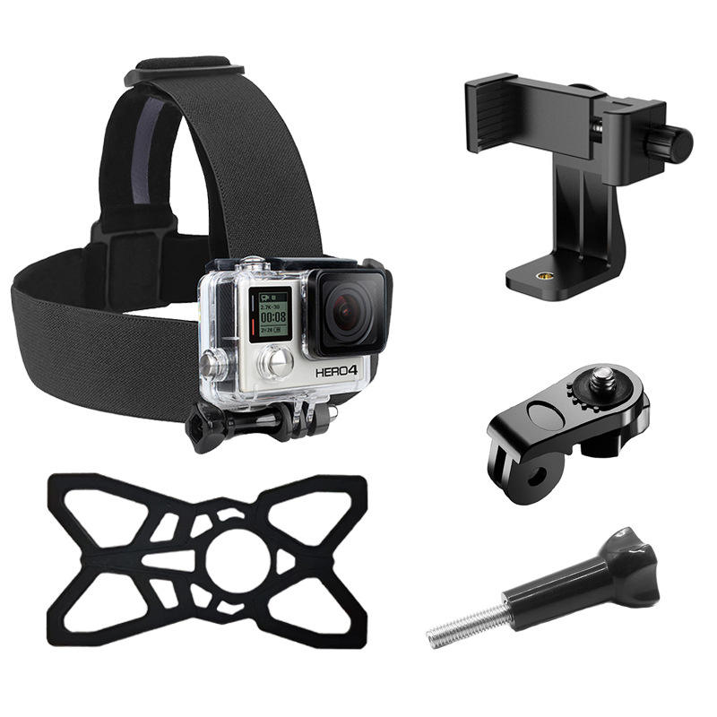 HONGDAK Adjustable Head Strap Mount 5 in 1 Kit Action Camera Accessories for gopro DJ Insta360 Ulanzi
