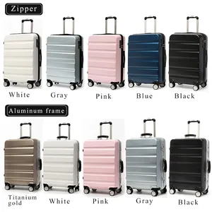 Sacs de voyage ABS, ensemble de bagages, valise de voyage, sac à roulettes, vente en gros 3 pièces