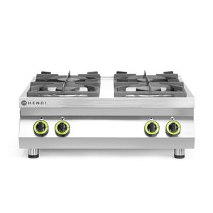 Fornello a Gas HENDI a 4 Fuochi per Cucina Commerciale da Tavolo 19kW 800x700x310mm - Product Image 1