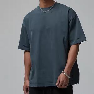 Camiseta de Verano 2025 para Hombre, Talla XXXXL, Edición para Hombres de Talla Grande, Lavada y Desgastada, Holgada, de Manga Corta - Product Image 4