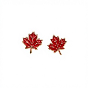 Venta al por mayor de insignias de solapa baratas con la bandera de Canadá, broches nacionales de metal esmaltado personalizados - Product Image 5