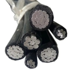 Câble Aérien Souterrain <span class=keywords><strong>Hta</strong></span> en Aluminium Torsadé 3X70+54.6+2X16mm2 3X35+54.6+25mm2 3CX175+120 3X50+54.6mm2 Isolation <span class=keywords><strong>PVC</strong></span> - Product Image 1
