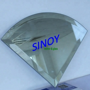 Meilleure mosaïque de verre cristallin biseautée, mosaïque de verre adhésive effet miroir pour miroir mural décoratif en forme de diamant - Product Image 4