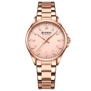 Reloj de Cuarzo Minimalista Curren 9090 para Hombre y Mujer, Esfera Grande, Correa de Acero Personalizada, Color Sólido, Regalo para Parejas, Cristal de Aleación - Product Image 6