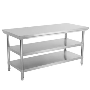 VICTORY 3-Floor Stainless Steel <b>Worktable</b> Made in China Catering Equipment for Hotels & Restaurants - Product Image 2