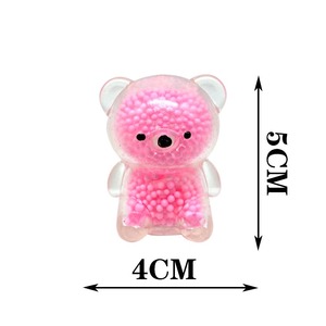 ของเล่นบีบ TPR รูปหมี ดีไซน์ใหม่จาก Gl Wholesale ของเล่นบีบคลายเครียด ลูกบอลบีบมอลโทส ของเล่นเสริมพัฒนาการประสาทสัมผัส ของเล่นก้อนน้ำแข็งกลิตเตอร์ - Product Image 6