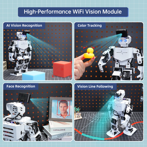 Набор электронных модулей Tony <span class=keywords><strong>Pi</strong></span> 20 DOF Servos AI Vision & SLAM <span class=keywords><strong>Raspberry</strong></span> <span class=keywords><strong>Pi</strong></span> 4B <span class=keywords><strong>Python</strong></span>/ROS STEM для обучения гуманоидным роботам - Product Image 6