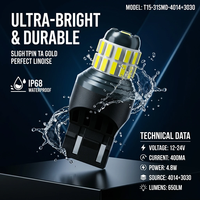 Nouveau TH Howie T15-31SMD-4014+3030 Canbus LED pour feux de position/phares/feux arrière Blanc/Rouge 4.8W 12-16V 650LM Compatible Lexus/Crown