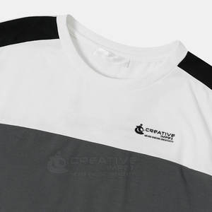 Camiseta de punto de media manga para gimnasio Juvenil de la mejor calidad, ligera, 100% de algodón, cuello redondo, patrón sólido, impresión Digital personalizable - Product Image 4