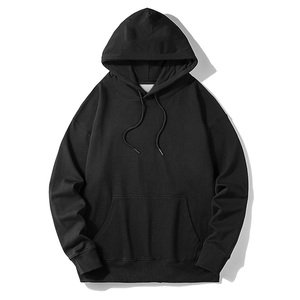 <span class=keywords><strong>Sweat</strong></span>-shirt à capuche <span class=keywords><strong>noir</strong></span> en gros, broderie sur la capuche, molleton de coton, <span class=keywords><strong>sweat</strong></span>-shirt à épaules tombantes, <span class=keywords><strong>sweat</strong></span>-shirt pour hommes - Product Image 3