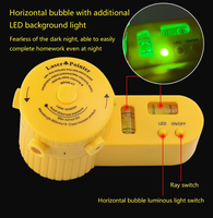 Niveau laser LV06 Règle de niveau domestique quatre en un, règle laser avec trépied rotatif et chargeur de fil