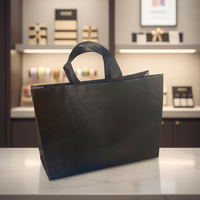 Sac de shopping publicitaire réutilisable, biodégradable, non tissé, avec impression de logo personnalisé pour les achats professionnels