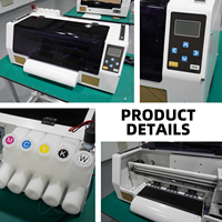 Impresora Automática A3 DTF de 300 mm, Tinta Eco Solvente Multicolor, Máquina de Impresión Directa a Película para Transferencia Térmica en Camisetas