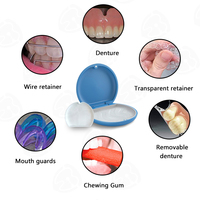 Boîte de retenue dentaire avec logo personnalisé Boîte orthodontique en matériau TPE pour le stockage de l'aligneur de dents