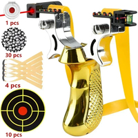 SYQT Pack de Tir de Précision, Lance-Pierre Laser Haute Précision, Lance-Pierre de Chasse d'Extérieur, Catapulte