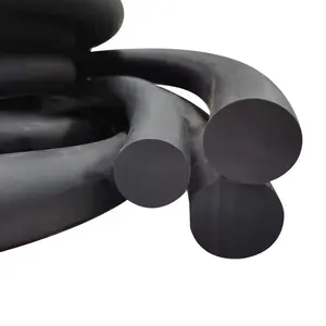 Extruded Flexible Silicone Rubber Cord Custom Round Rubber Rod Door Rubber Seal