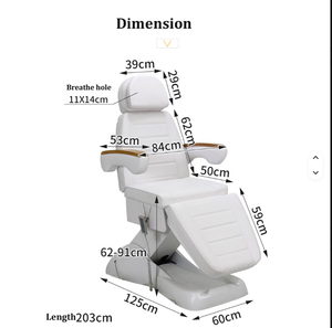 เตียงเสริมความงามไฟฟ้า 3-4 มอเตอร์ สำหรับร้านเสริมสวย สปา นวดบำบัด เก้าอี้ทำเล็บเท้า เตียงสักลาย - Product Image 1