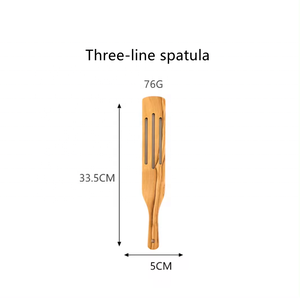 Juego <span class=keywords><strong>de</strong></span> 4 Espátulas Antiadherentes <span class=keywords><strong>de</strong></span> Madera <span class=keywords><strong>de</strong></span> Olivo Natural con Orificio para Colgar, Aptas para Lavavajillas, Duraderas - Product Image 6