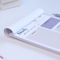 Bloc de Notas Diario A5 de Alta Calidad con Logotipo Personalizado, Agenda Semanal en Inglés, Bloc de Notas para Escribir, Material Escolar
