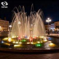 Fontaine de jardin moderne en acier inoxydable Guangdong Water Crown, durable, décorative pour l'extérieur, paysage de jardin, 110-230V, garantie 1 an