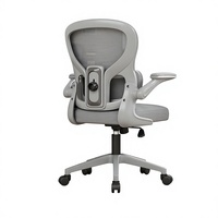 Chaise de bureau ergonomique moderne avec appui-tête réglable, siège pivotant confortable en maille pour personnel, dirigeants, visiteurs, chaise en plastique