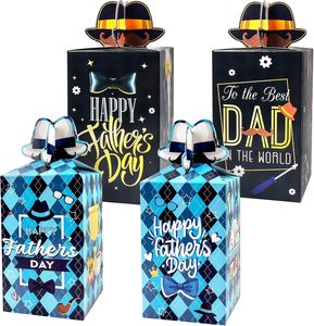 12 pièces fête des pères fête faveur coffrets cadeaux fête des pères goodies boîtes à bonbons pour les décorations de fête d'anniversaire de fête des pères heureux - Product Image 1