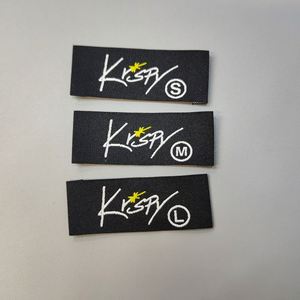 Custom Woven <b>Label</b> Cloth <b>Labels</b> Brand <b>Name</b> Woven Garment <b>Labels</b> Tags for Clothing - Product Image 1