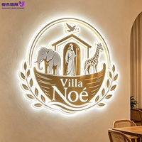 Letrero Metálico con Logotipo 3D Personalizado, Iluminado por Delante y por Detrás, Impresión UV, Halo Luminoso, Acero Inoxidable, LED, Resistente al Agua, para Montaje en Pared Exterior