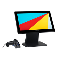 Usine en stock 15.6 pouces écran tactile capacitif caisse enregistreuse tout-en-un Pos Machine Windows Pos système pour magasin