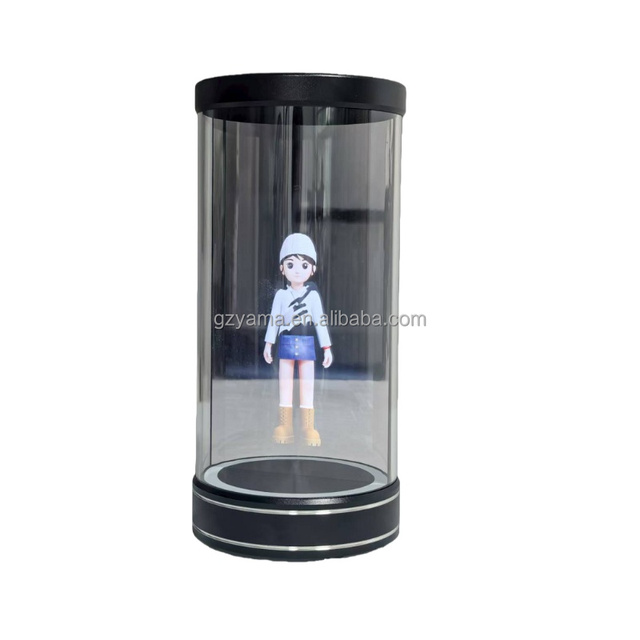 Portable Hologram Display Showcase 3D Holographic Cylinder Mini 5inch Holo Tube