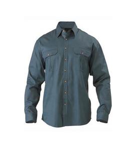 Chemise uniforme de travail pratique royale, vêtements de travail en vrac, Design Standard, demi boutons, prise à manches longues - Product Image 3