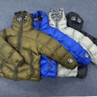 Veste d'hiver chaude imperméable écologique pour homme, grande taille, épaisse, de haute qualité, coupe-vent, avec capuche à lunettes, fermeture éclair longue