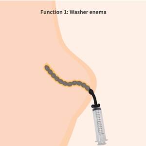 Suara uretra silikon dengan jarum suntik sumbat Penis berongga stimulasi bunyi uretra irigasi, mainan seks dewasa untuk pria - Product Image 5