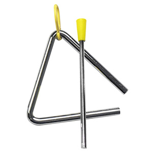 Triangle métallique avec marteau, instrument de <span class=keywords><strong>musique</strong></span> à percussion manuelle pour l'éducation et le divertissement des enfants, 4 pouces - Product Image 2