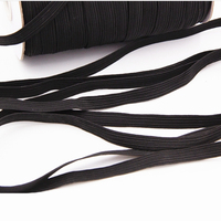 Élastique Tressé Tricoté Plat Noir et Blanc, 3mm, 6mm, 8mm, 10mm – Stock d'Usine en Gros à Prix Abordable pour Vêtement