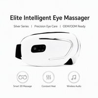 Masseur oculaire chauffant avec musique, masque chauffant visible pour les yeux fatigués, relaxant et apaisant, appareil pliable pour le soin des yeux
