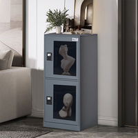 Armoire de rangement en métal moderne buffet de porte transparente pour salon chambre maison bureau cuisine atelier entrepôt