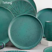 Vaisselle de porcelaine de vaisselle de conception nordique d'utilisation d'hôtel assiette de dîner en céramique de luxe