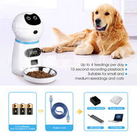 Petwant 3.5L Smart Robot Tiernahrung spender 4 Mahlzeiten 80 Portionen Zeit gesteuerte Sprach aufzeichnung Erinnern Sie an Auto Cat Dog Feeder