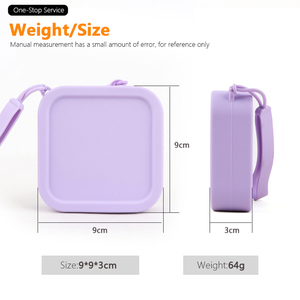 Tùy chỉnh logo wholesalecandy <span class=keywords><strong>Silicone</strong></span> dây kéo vuông mini Coin Wallet <span class=keywords><strong>Keychain</strong></span> Coin Purse cho cô gái tai nghe son môi - Product Image 2