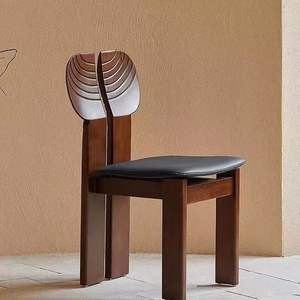 Chất Lượng Cao Sang Trọng Hiện Đại Rắn Gỗ Da Bọc Bền Thân Thiện Với Môi Đồ Nội Thất Nhà Ghế Ăn - Product Image 1