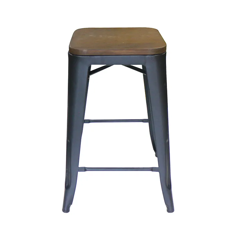 Недорогие коммерческие стулья с высокой спинкой из металла и железа для бара, кафе, ресторана