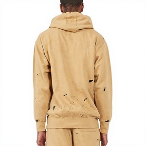 Conjunto Deportivo Personalizado Unisex con Sudadera Beige y Pantalones Acampanados, Sudadera Larga y Pantalones Deportivos, Ropa Casual de Otoño - Product Image 3